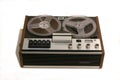 Retro Open reel tape recorder Royalty Free Stock Photo