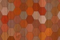Retro orange hex abstract background