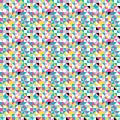 Retro origami colorful seamless pattern