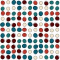 Retro oval repeating pattern