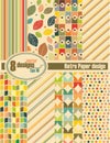 Retro paper design set Royalty Free Stock Photo