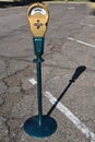 Coin operated retro parking meter