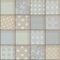 Retro patchwork pattern