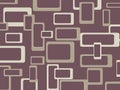 Retro pattern background with squares - rounded. Royalty Free Stock Photo