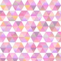 Retro pattern of geometric shapes. Triangle colorful mosaic back. Pattern with rainbow color hexagons Royalty Free Stock Photo