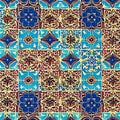 654 Retro Patterned Tiles: A retro and vintage-inspired background featuring retro patterned tiles in retro colors that evoke a