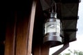 A retro pendant lamp of street lighting.