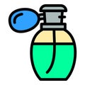 Retro perfume icon, outline style