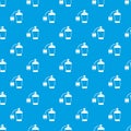 Retro perfume pattern seamless blue