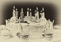 Retro photo of birthday cake