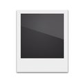 Retro Photo Frame Polaroid On White Background. Vector illustra Royalty Free Stock Photo