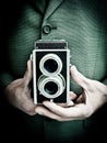 Retro photographer Royalty Free Stock Photo