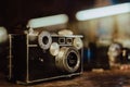 retro photography equipment. Royalty Free Stock Photo