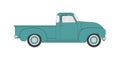 Retro pick up car icon