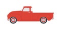 Retro pick up car icon