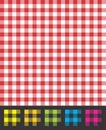 Retro Picnic Tablecloth Pattern Vector