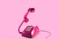 Pink telephone Royalty Free Stock Photo