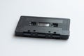 Retro plastic cassette tape from 70s 80s 90s. Concept of music history Royalty Free Stock Photo