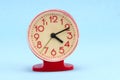 Retro plastic clock Royalty Free Stock Photo