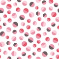 Retro Polka dot Pattern on white background