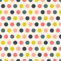 Retro polka dots seamless pattern