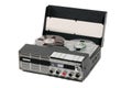 Retro portable open reel tape recorder Royalty Free Stock Photo