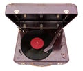 Retro portable turntable Royalty Free Stock Photo