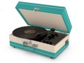 Retro portable turntable Royalty Free Stock Photo