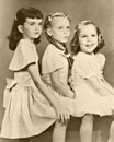 Retro Portrait of Three Girls