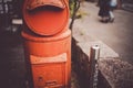 Retro post box Royalty Free Stock Photo