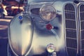 Retro postcard of the vintage car Royalty Free Stock Photo