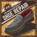 Retro poster shoe repair.