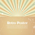 Retro poster template Royalty Free Stock Photo