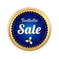 Retro promotion discount sale and guarantee tag banner label bad