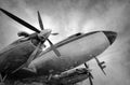 Retro propeller airplane Royalty Free Stock Photo