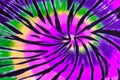 Colorful Tie Dye Swirl Spiral Design Pattern Royalty Free Stock Photo