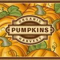 Retro Pumpkin Harvest Label