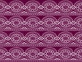 Retro purple seamless damask pattern Royalty Free Stock Photo
