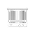 retro radio apparatus icon. Element of cyber security for mobile concept and web apps icon. Thin line icon for website design and