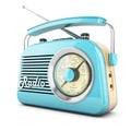 Retro radio blue Royalty Free Stock Photo