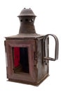 The retro railroad lantern Royalty Free Stock Photo
