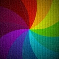 Retro Rainbow Spiral Background. Royalty Free Stock Photo