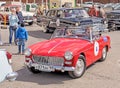 Retro rally. MG Midget car.