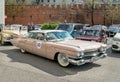 Retro rally in Moscow. Cadillac Series 62.