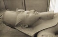 Retro Ramesses II, Memphis, Egypt Royalty Free Stock Photo