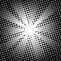 Retro rays comic black white background.