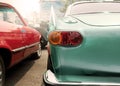 Retro rear light lamp vintage classic car Royalty Free Stock Photo