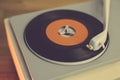 Retro record player Royalty Free Stock Photo