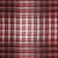 Retro red black buffalo plaid check seamless pattern. Traditional american country lumberjack style. Rustic square