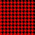 Retro red and black houndstooth pattern